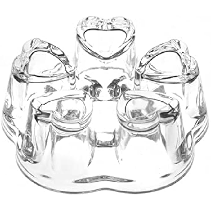 Tealand Borosilicate Crystal Teapot Heating Glass Heart Warmer Heat Resistant For Heating Tea Or Beverages Candle Not Included - Image 1