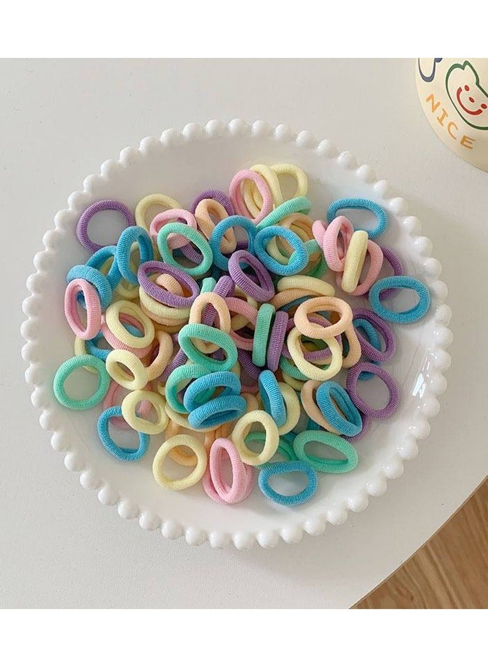 Small Multi-Colored Hair Ties for School and Outdoors - 100 Pieces - Image 2