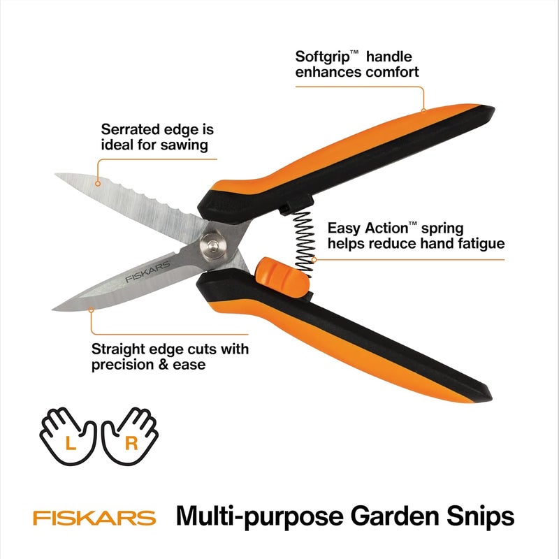 Fiskars Multipurpose Garden Snips, Pruning scissors, Herb Scissors, - Image 2
