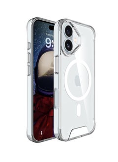 glassology iPhone 16 Plus MagSafe Clear Case with Screen Protector Slim Shockproof Wireless Charging Compatible Anti-Yellowing Protective Bundle  - Image 4
