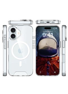 glassology iPhone 16 Plus MagSafe Clear Case with Screen Protector Slim Shockproof Wireless Charging Compatible Anti-Yellowing Protective Bundle  - Image 3