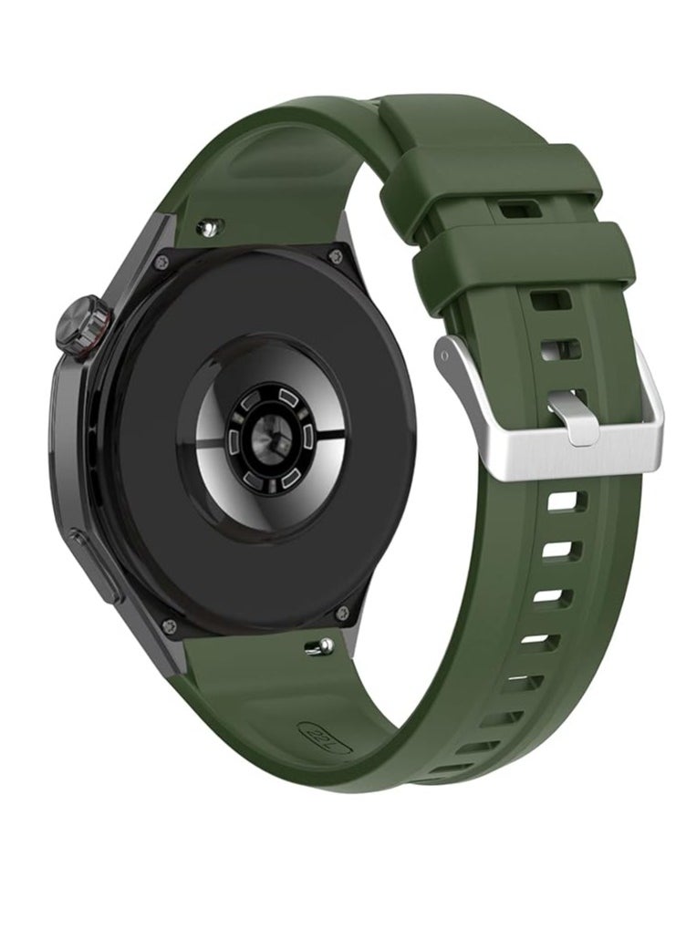 ماركة غير محددة Silicone Straps Compatible with Huawei GT 5 Pro 46 mm / GT5 46 mm / GT4 46mm Sports Wristbands Replacement Waterproof Silicone Strap  - Image 3