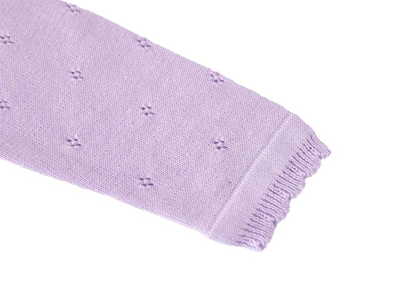 Miccina Toddler Girl Cardigan Sweater Bolero Shrug Baby Little Kids Long Sleeve Dress Up Button Closure Tops Winter Clothes Purple - Image 5