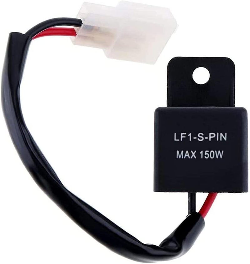 MotoParAcc 2 Pins LED Flasher Relays Fix Compatible with Motorcycle Turn Signal Hyper Flash Compatible with Honda Scooter Moped ATV Dirt Bike - Image 4