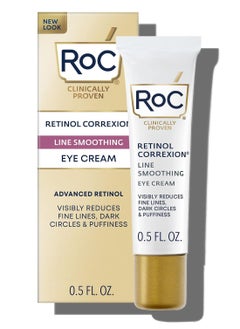 RoC RoC Retinol Correxion Under Eye Cream for Dark Circles & Puffiness, Daily Wrinkle Cream, Anti Aging Line Smoothing Skin Care Treatment for Women and Men, 0.5 oz (Packaging May Vary)  - Image 1