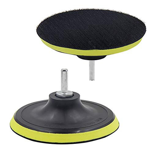 Luomorgo 5 inch Hook & Loop Backing Pad Orbital Sander Polisher Sanding Pad w M10 Drill Adapter 2pcs - Image 1