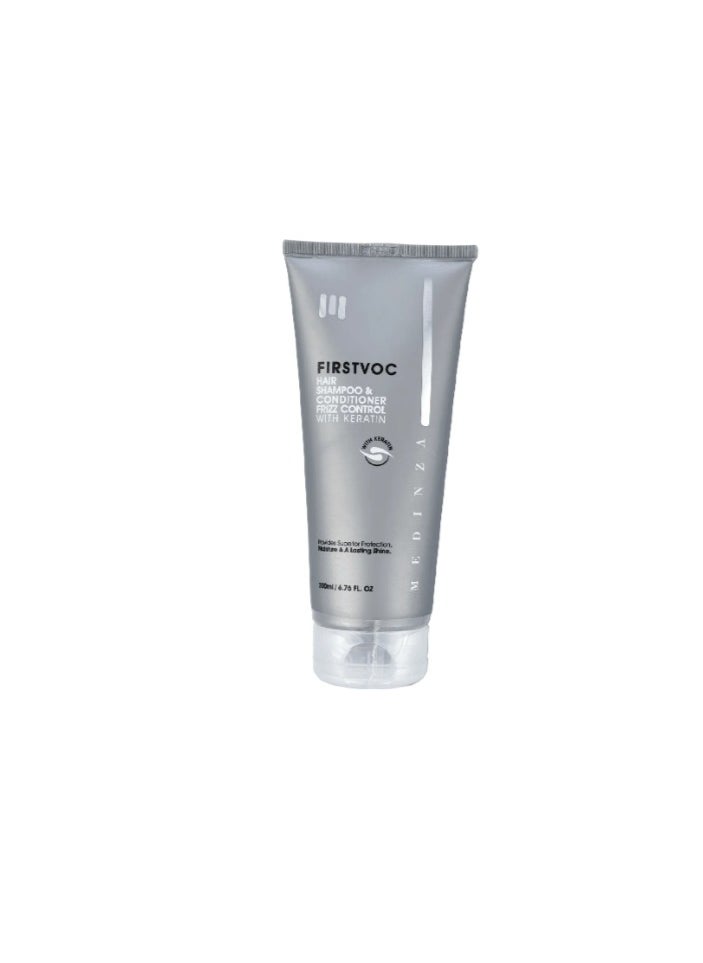 MEDINZA Firstvoc Hair Shampoo & Conditioner Frizz Control With Keratin - 200ml  - Image 4
