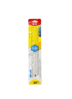 M&G M&G Chenguang Flexible and Twistable  Ruler clear silicone - 30cm - No:ARL960AQ 