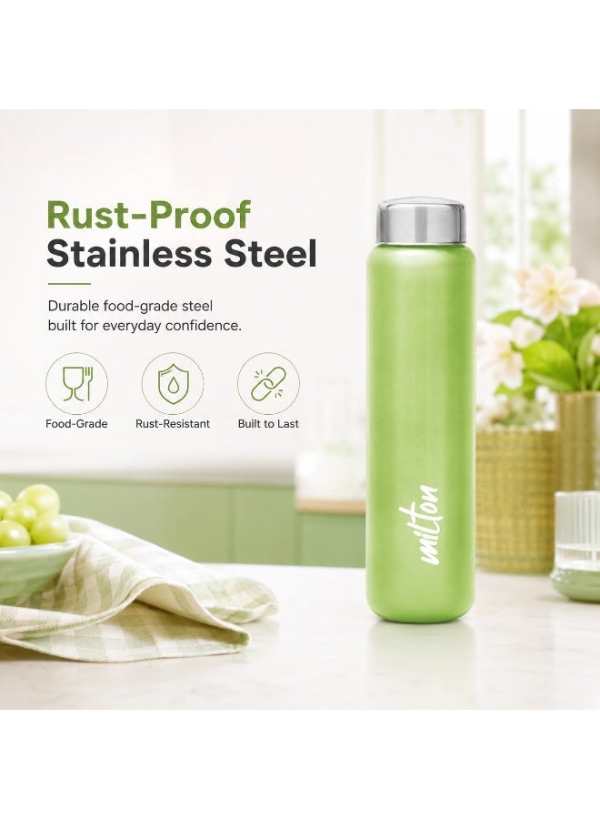 Milton Stainless Steel Water Bottle, 920 ml, Leakproof Lid for Everyday Hydration, Reusable Drinkware, Pizta Green, 1 Piece - Image 5