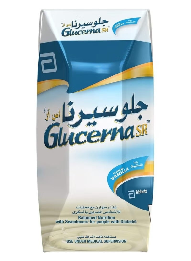 أبوت حليب جلوسيرنا اس ار بنكهة الفانيليا (لمرضى السكري) ومكمل غذائي من جلوسيرنا.كرتونة، 18 × 200 مل - Image 1
