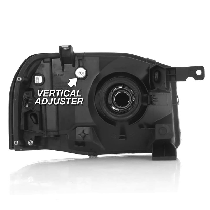 APSVE 2PCS Black Headlight Headlights Compatible with 2001 2002 2003 2004 Nissan Frontier (Base XE) Headlight+Corner Parking Turn Signal Marker Light - Image 3