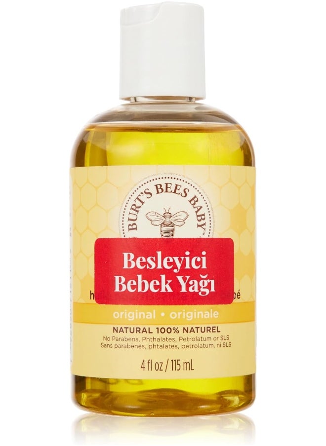 Burt's Bees Baby - Besleyici Bebek Yagi 100% Natural Nourishing Baby Oil Baby Skin Care - 115ml Bottle, Packaging May Vary - Image 1
