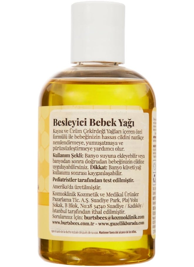Burt's Bees Baby - Besleyici Bebek Yagi 100% Natural Nourishing Baby Oil Baby Skin Care - 115ml Bottle, Packaging May Vary - Image 1