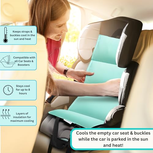 Swanoo Car Seat Cooling Pad Stroller Cooling Pad with Ice Pack for Babies Toddler and Kids Sun and Heat Cover Protector for Summer Carseat Cooler Liner - Image 3