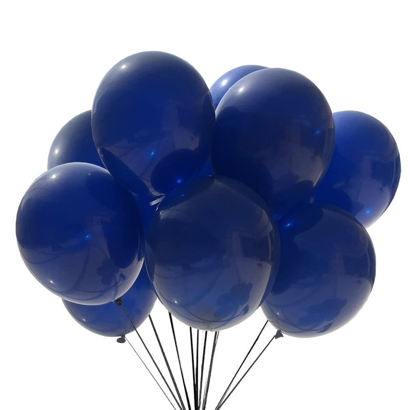 GaesQae Navy Blue Balloons 100pcs Dark Blue Balloons for New Year Wedding Birthday Christmas Baby Shower Party Decoration - Image 2