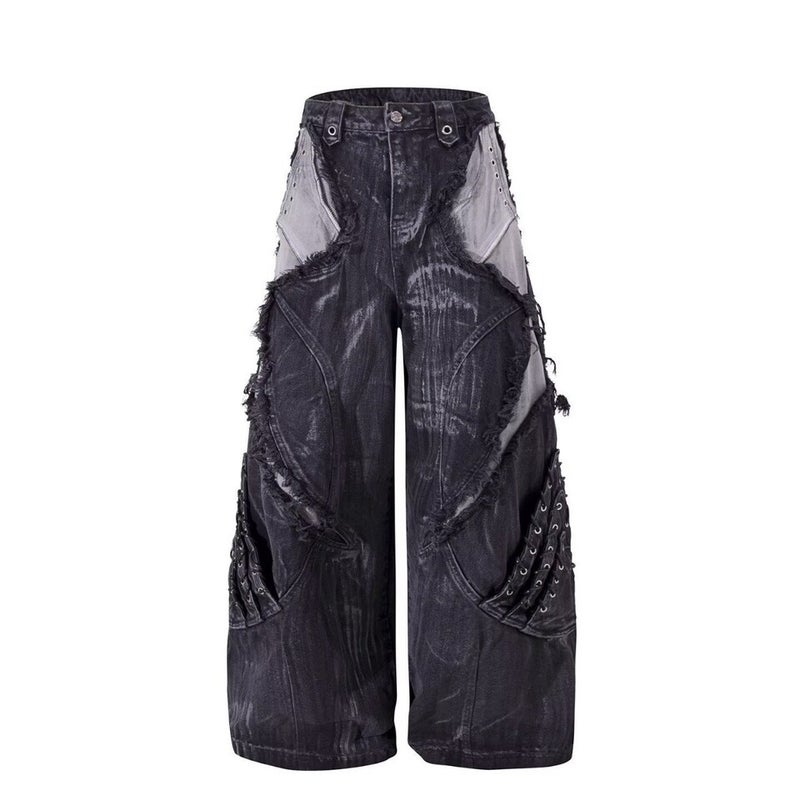 Unisex Classic Denim Jeans Loose Fit Daily Outdoor Wear - Image 5