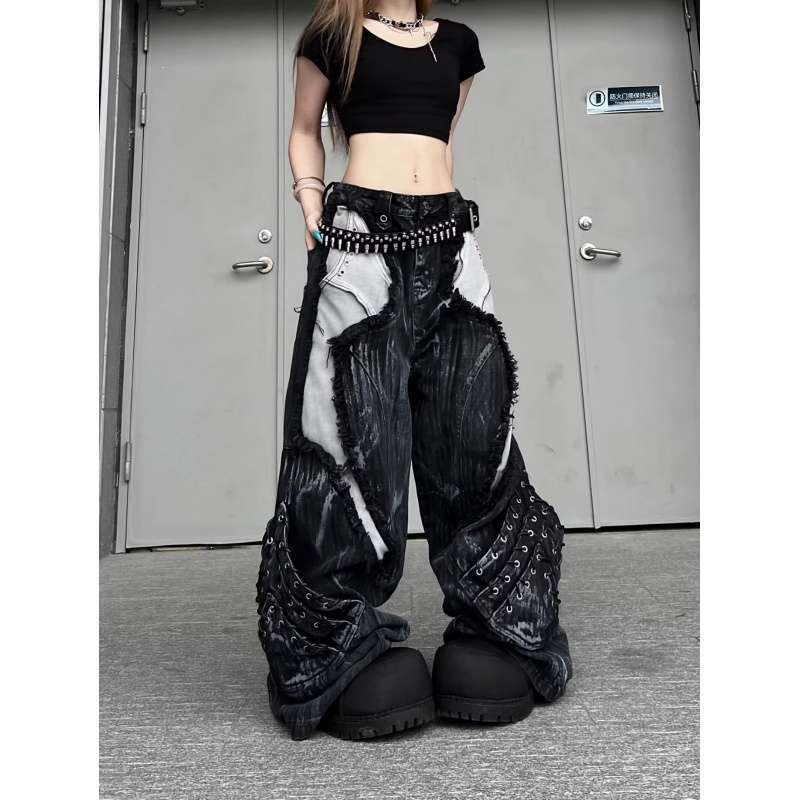 Unisex Classic Denim Jeans Loose Fit Daily Outdoor Wear - Image 2