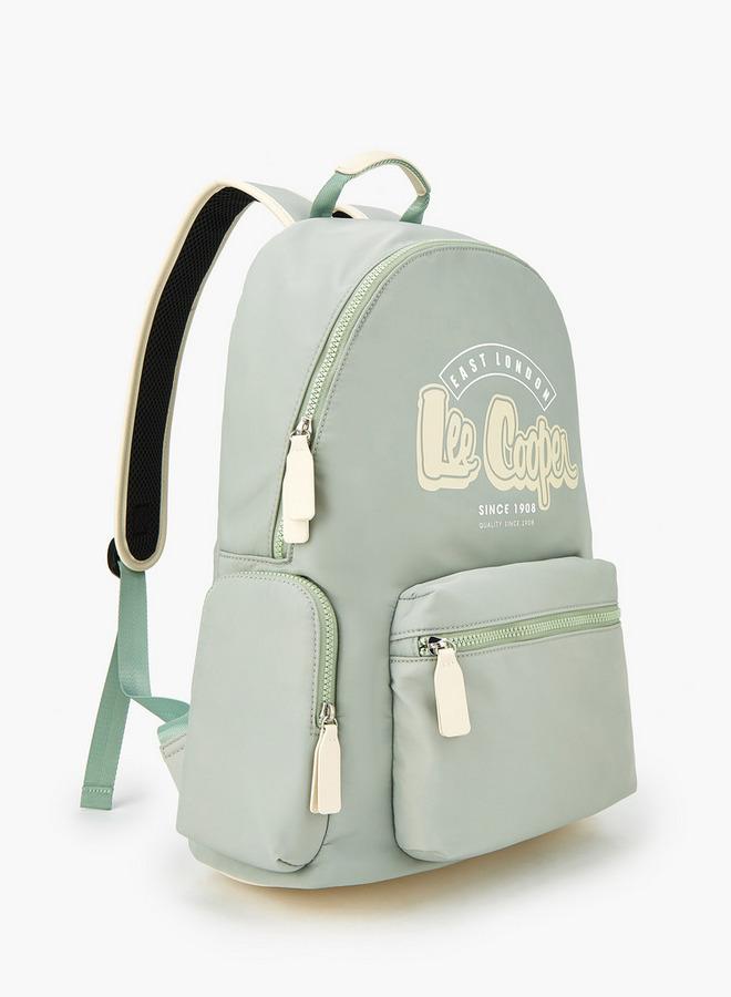 Lee Cooper Logo Print Polyester Backpack With Adjustable Straps - Image 2