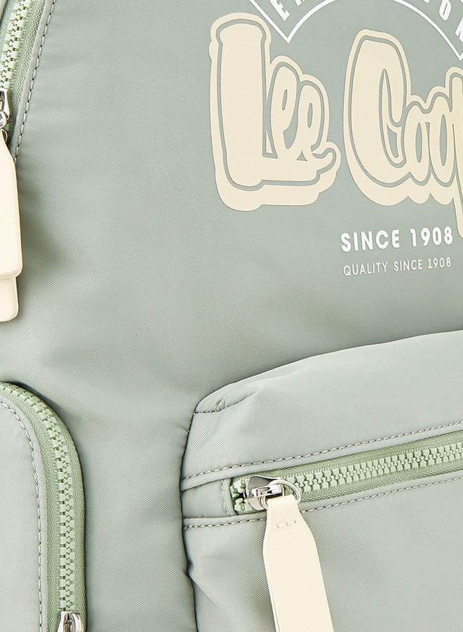 Lee Cooper Logo Print Polyester Backpack With Adjustable Straps - Image 3