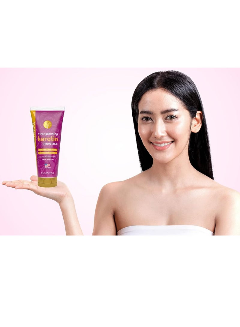 Arganatural Arganatural Hair Mask 8.5 FL OZ / 250 ML Tube (Keratin Hair Mask)  - Image 4