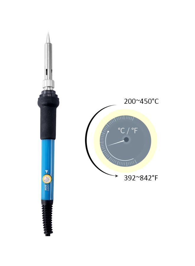 NIBEMINENT Electric Soldering Pen Blue/Silver/Black 195mm - Image 4