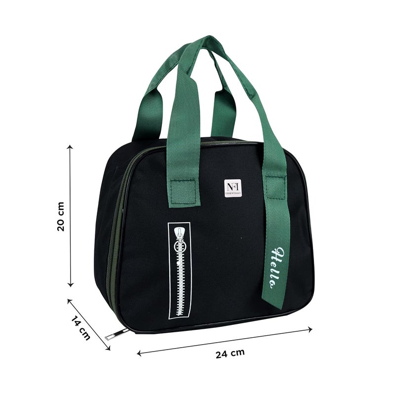 NFI essentials NFI essentials Insulated Lunch Bag for Men Women Large Tiffin Carry Bag Travel Lunch Box Organizer for Office, School, College, Leak-Proof Lunch Cooler Bag  - Image 4