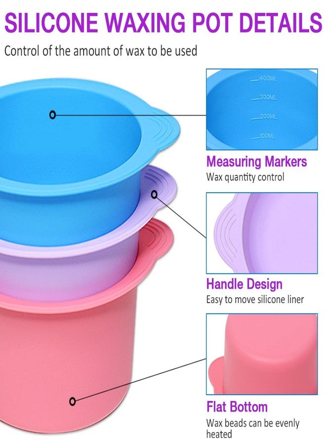 Goalfly 3PCS Silicone Wax Warmer Liner, Reusable Silicone Wax Pot Liner with 3 Pcs Silicone Wax Sticks, Melt Warmer Wax Pot Replacement, Wax Melt Liners - Image 3