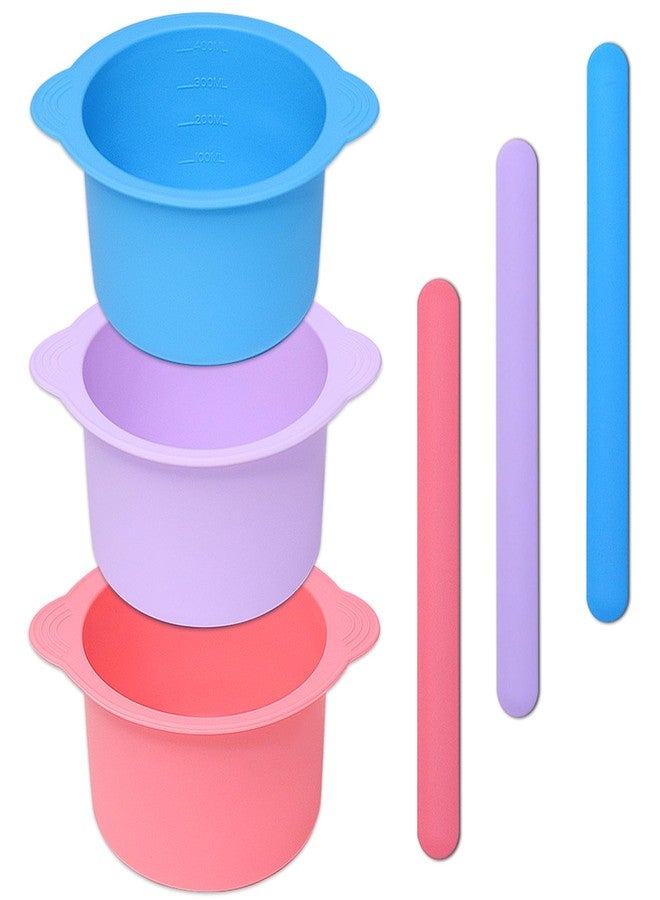 Goalfly 3PCS Silicone Wax Warmer Liner, Reusable Silicone Wax Pot Liner with 3 Pcs Silicone Wax Sticks, Melt Warmer Wax Pot Replacement, Wax Melt Liners - Image 1