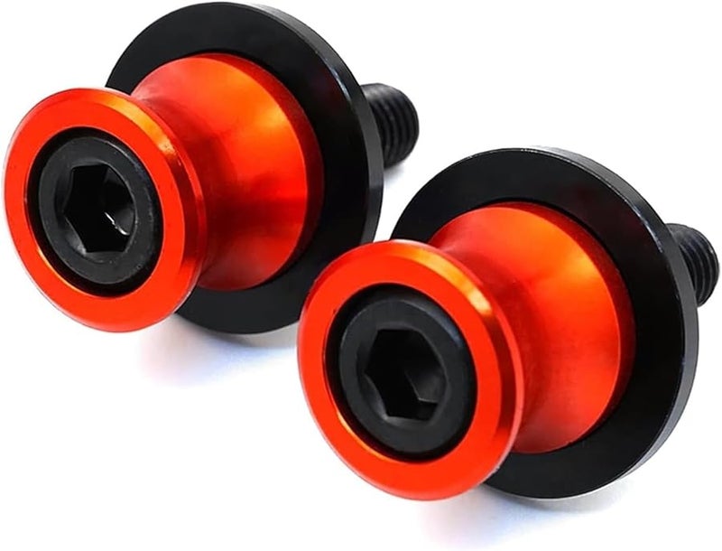 Red Motorcycle CNC Swingarm Sliders Spools M10 For CF Moto 400NK 650NK 650MT 800MT 700 CLX - Image 2
