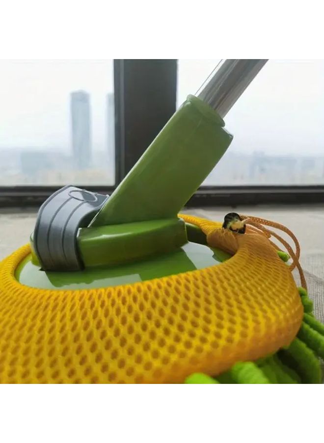 Yellow Green Telescopic Long Handle Car Wash Mop Soft Microfiber Brush Easy Clean - Image 5