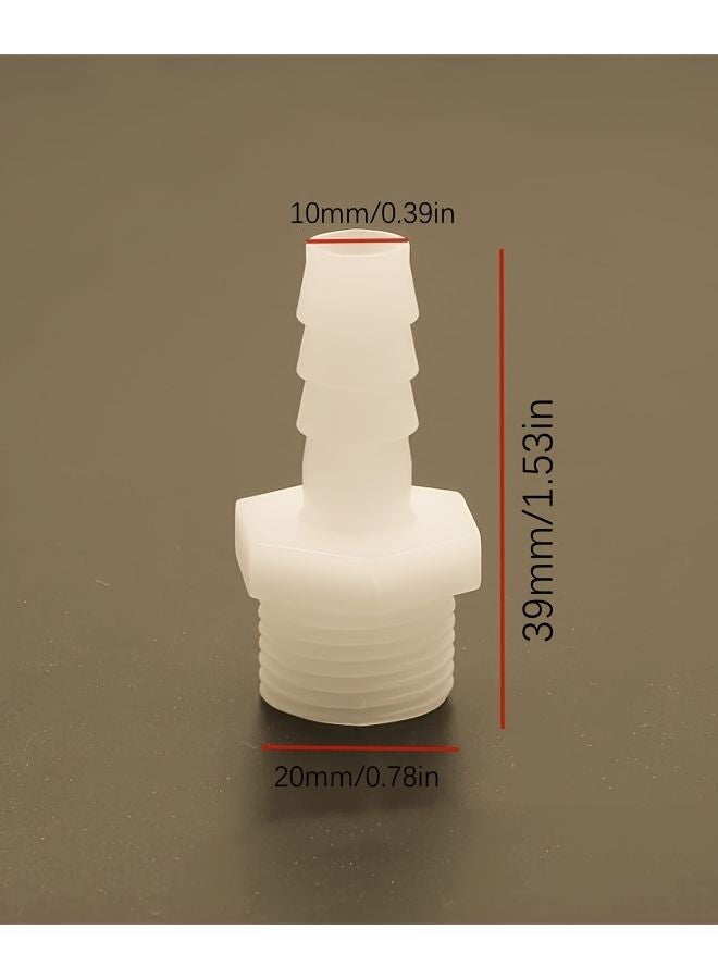 4pcs Plastic Hose Barb Fittings Male Thread Adapter For Plumbing Drinking Water Safe - Image 4