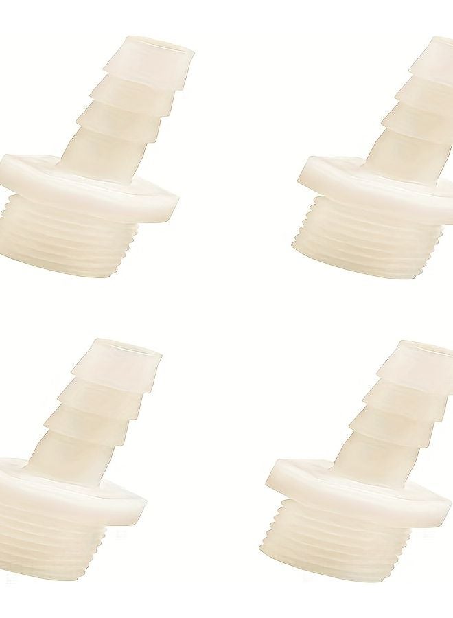 4pcs Plastic Hose Barb Fittings Male Thread Adapter For Plumbing Drinking Water Safe - Image 2