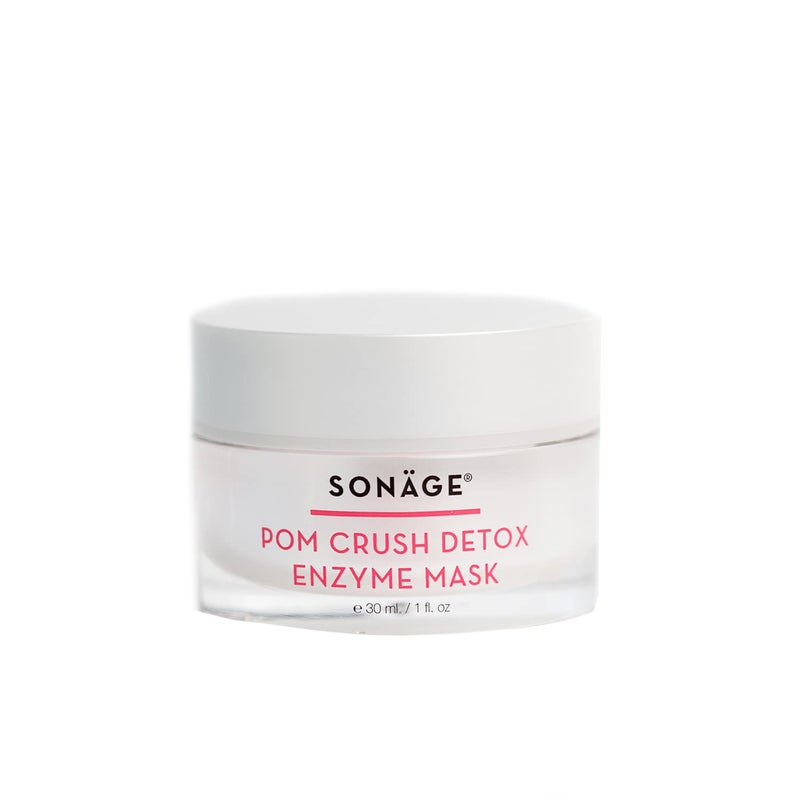 sonage SONAGE Pom Crush Detox Enzyme Mask Probiotic Face Mask  Exfoliates Detoxifies  Glows with Pumpkin Papaya Figs and Astaxanthin