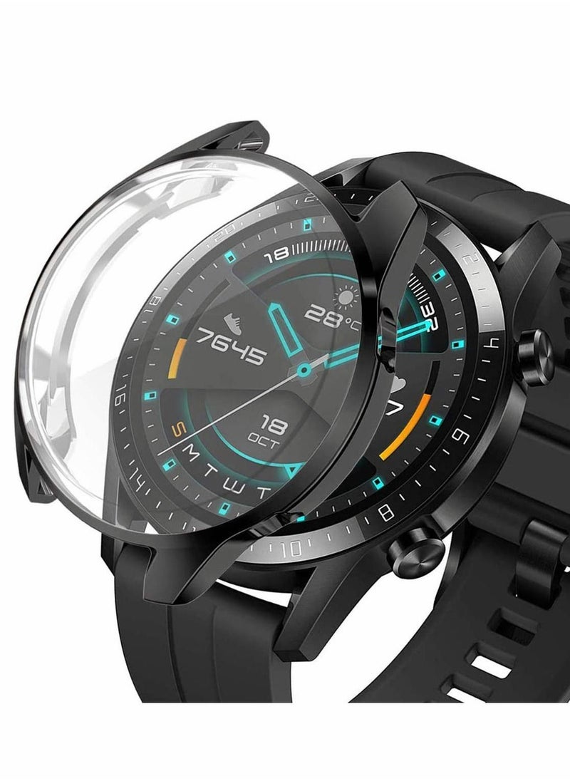 Y&D - Compatible for Huawei Watch GT 2 46mm Screen Protector Case 1PCS Soft TPU Scratch Resist Full Cover Proof Protective Bumper Shell - Image 1