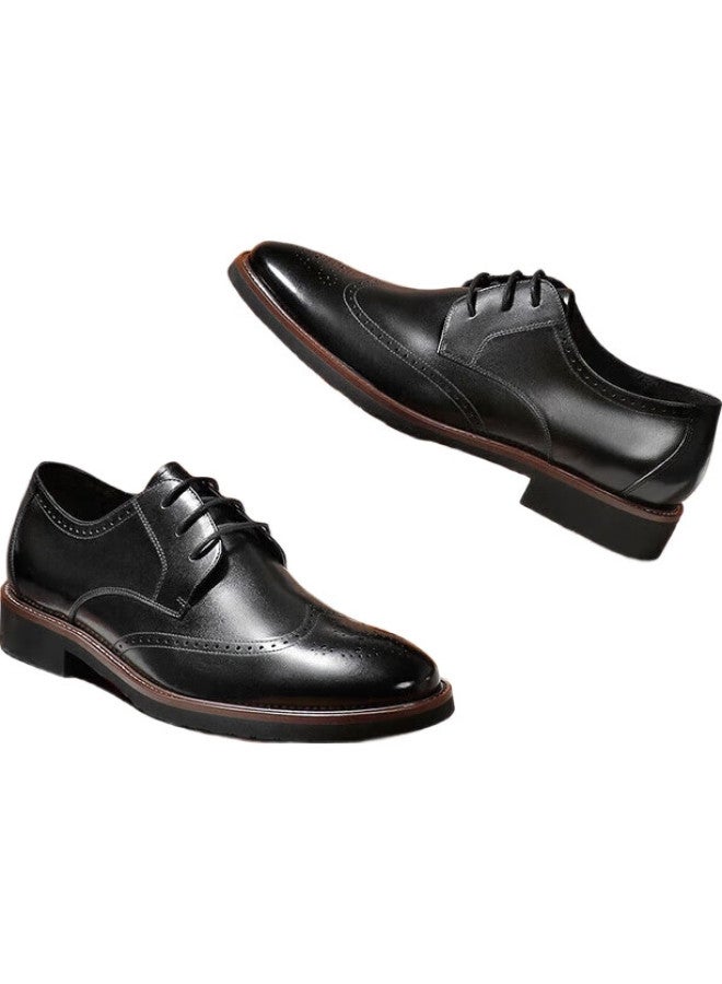 belle Mall Matching Cowhide Leather Men'S Formal Business Dress Shoes B3217Cm0, Black 2, Size 40 - Image 3