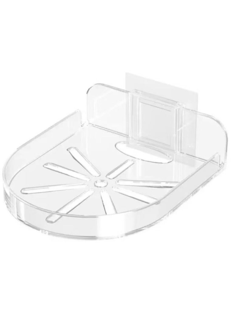 3-Piece Acrylic Floating Wall Shelves | Easy Install No Drill Required | Wall-Mounted Storage & Display Holder - Image 1