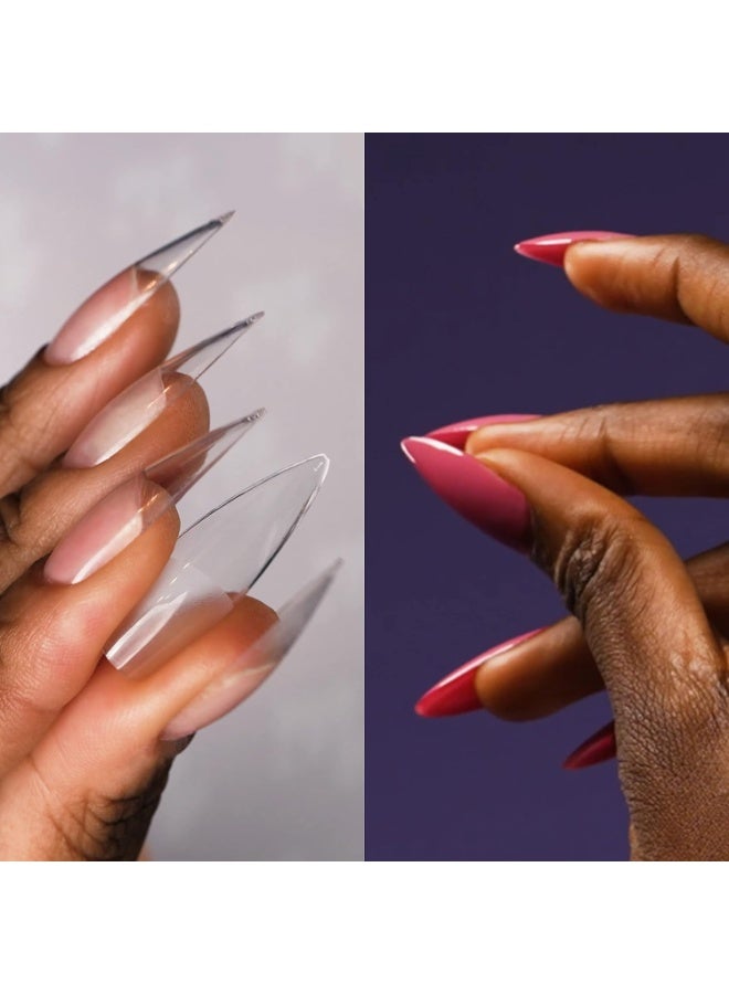 mylee Fix N Flash Soft Gel Tips Short Almond 552 PCS Full Cover Soft Gel Nail Tips Nail Art Extensions Flexible and Resistant 12 Different Sizes Fit All Nails - Image 3