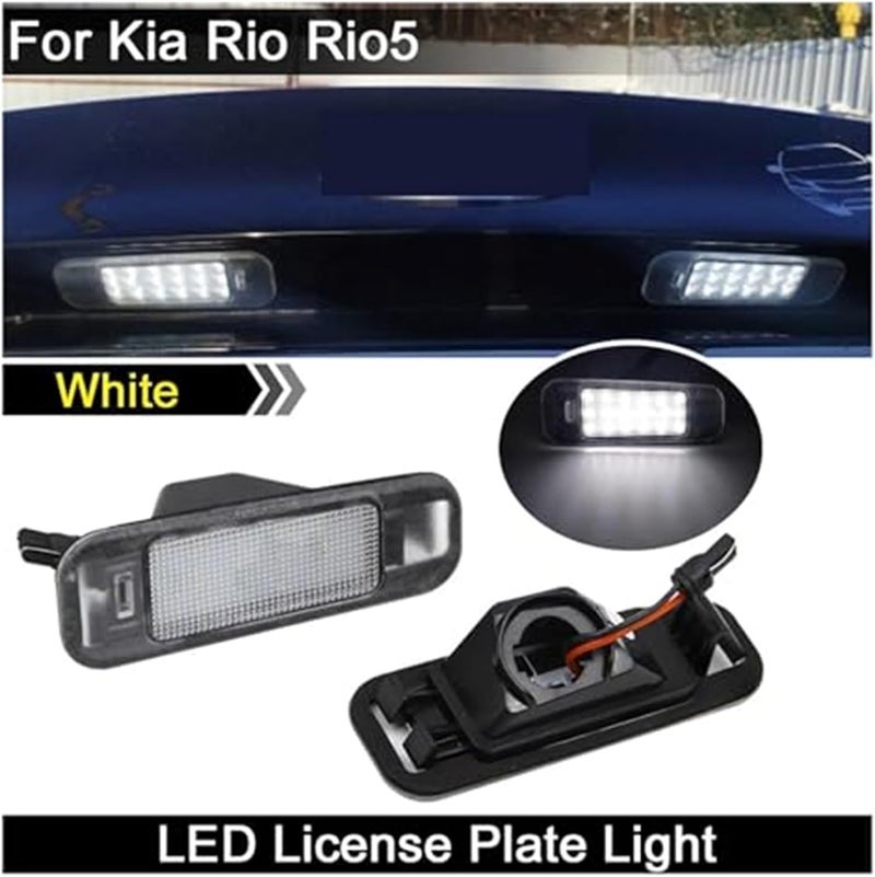 Wivplex 2Pcs White License Plate Light for Kia Rio - Image 4
