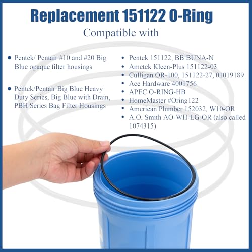 Eiahonen 151122 Water Filters O-Ring Compatible with Pentair Pentek Big Bule Water Filters Housings Buna-N(3 Pack) - Image 4