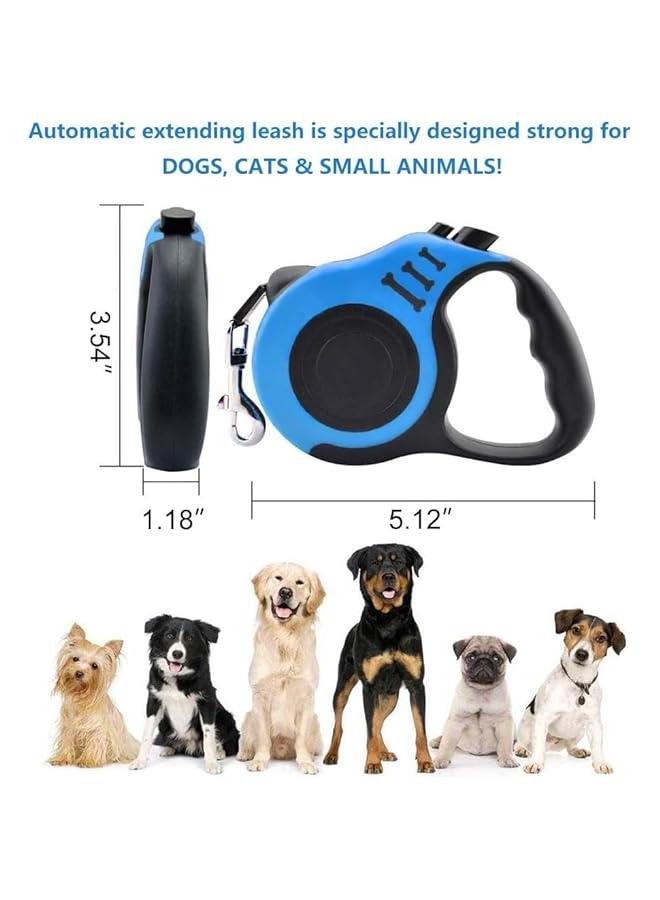 HOOKOR Retractable Dog Leash, Pet Walking Leash With Anti-slip Handle, Strong Nylon Tape, One-handed One on Lock & Release, Suitable For Small/Medium Dog Or Cat (Black) - Image 2