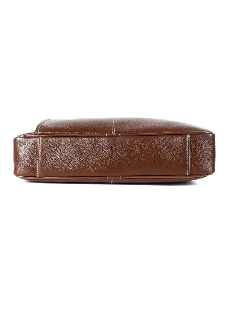 Hammonds Flycatcher  Leather Office Bag for Men, Laptop Bag for Men, Leather Bag for men for 15.6 Inch Laptop, Adjustable Strap, Multi Compartments, Trolley Strap | LB204_MH | 2M25  | Best Price UAE