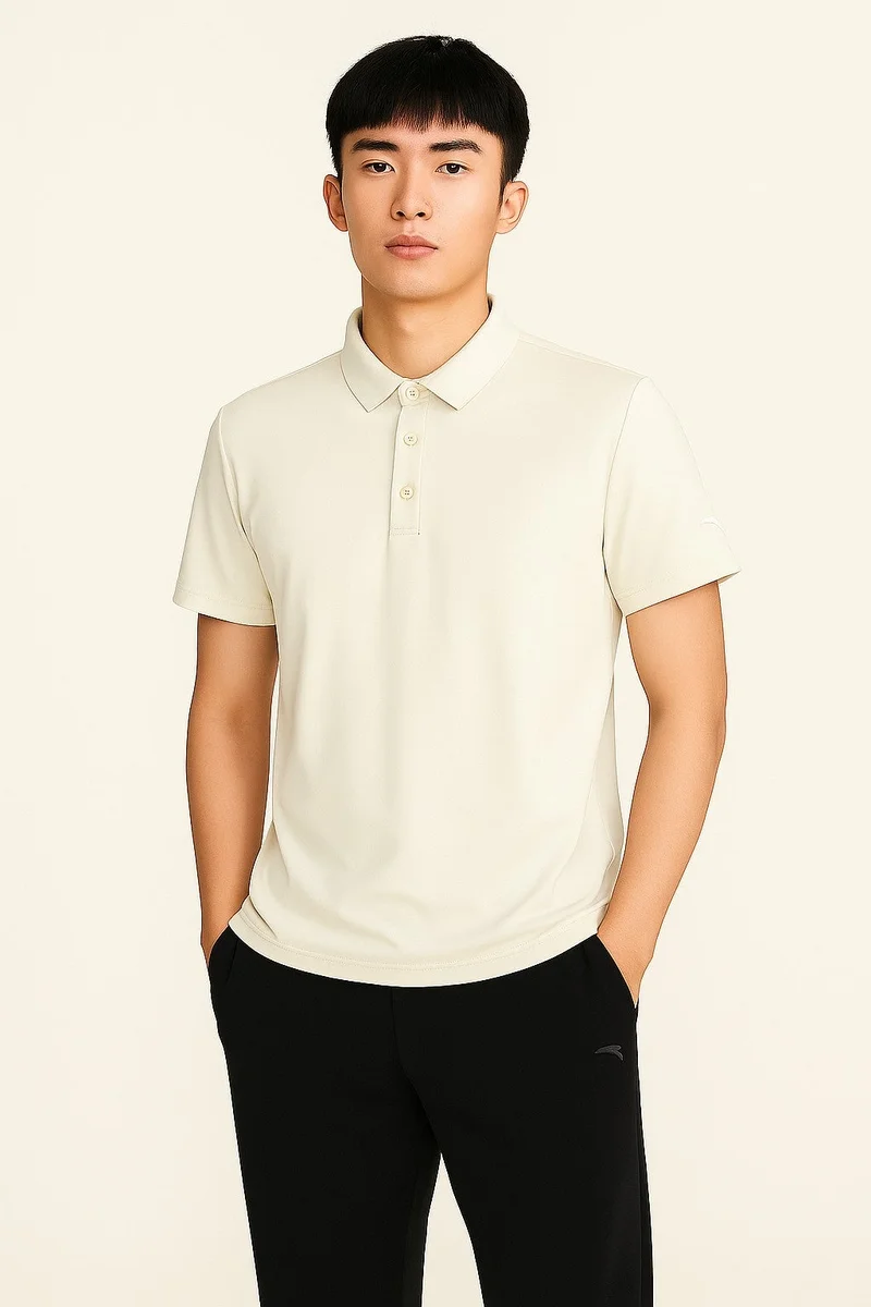 ANTA Men’s Quick-Dry Polo Shirt | Moisture-Wicking Performance Tee/Moisture-Wicking Tech · Breathable Comfort · Smart-Casual Style