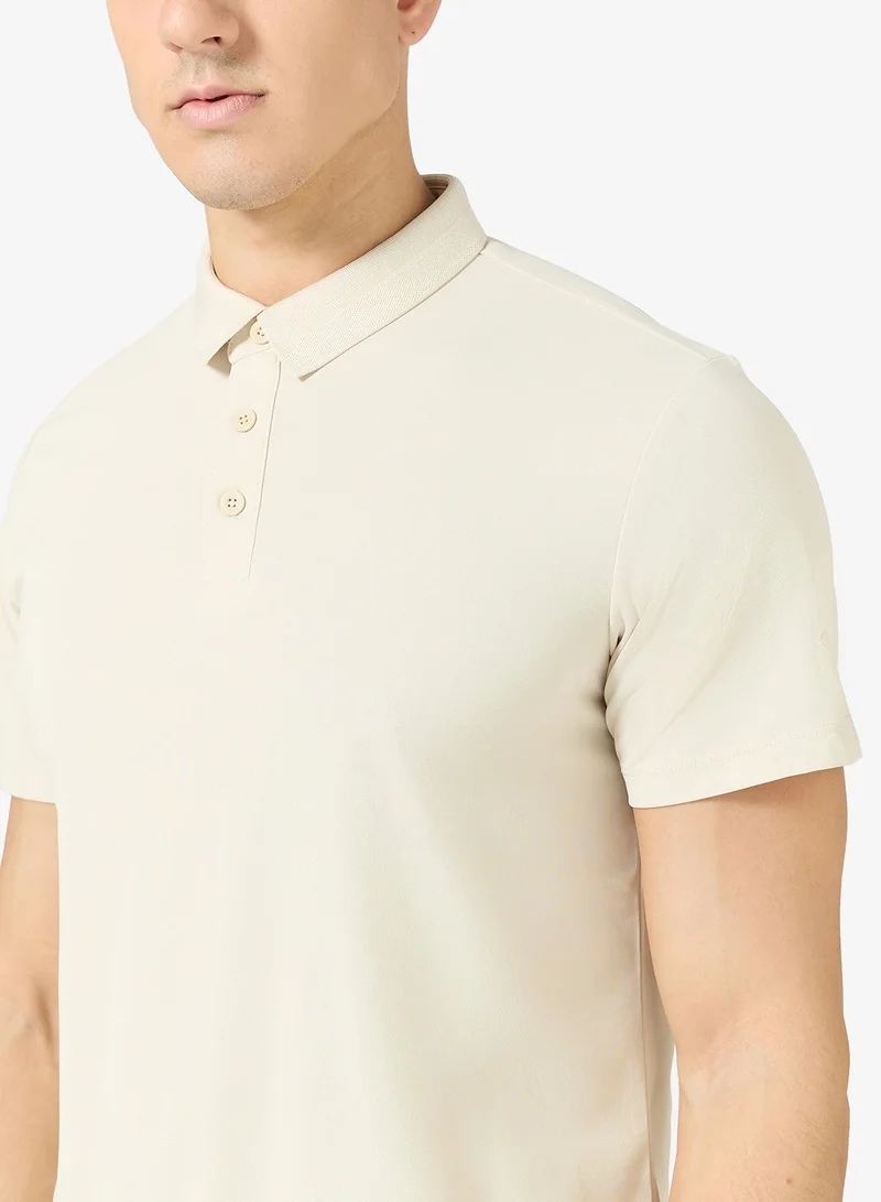 Anta Yellow Men’s Short Sleeve Polo Shirt – Clean Casual Style for Everyday Wear for Men | Best Price UAE