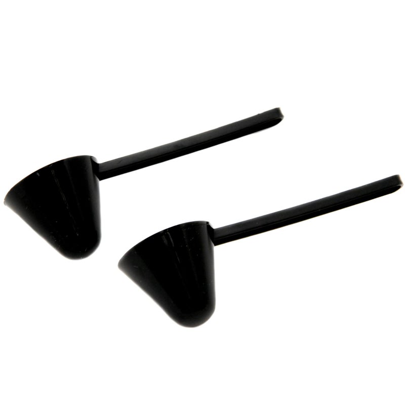 Chef Craft Classic Plastic Coffee Scoop, 1 Ounce 2 Piece Set, Black - Image 1