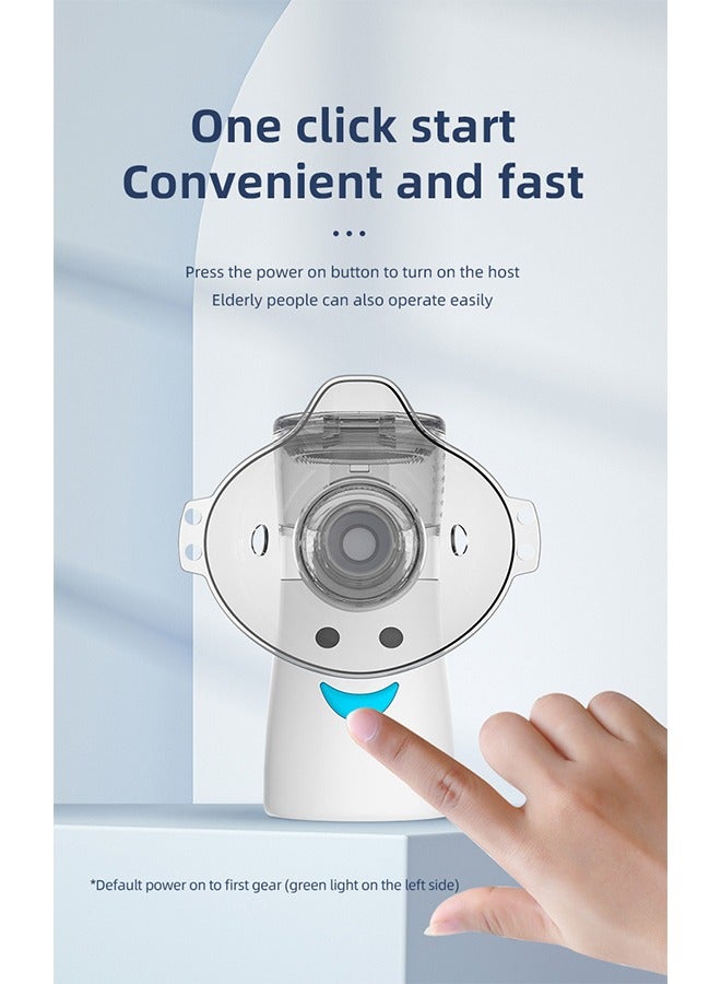 أوشن Mesh Nebulizer Portable Nebulizer, 2 Modes Handheld Nebulizer, Handheld Inhaler Automatic Inhalators for Adults and Children, Ultrasonic Inhaler Mesh Nebulizer for Home and Travel Use - Image 5