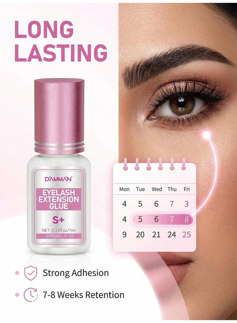 D'AMMA'N DAMMAN Eyelash Extension Glue 0.5 Sec Fast Drying Black Lash Adhesive Long Lasting 6-8 Weeks Professional Eyelash Glue - Image 1