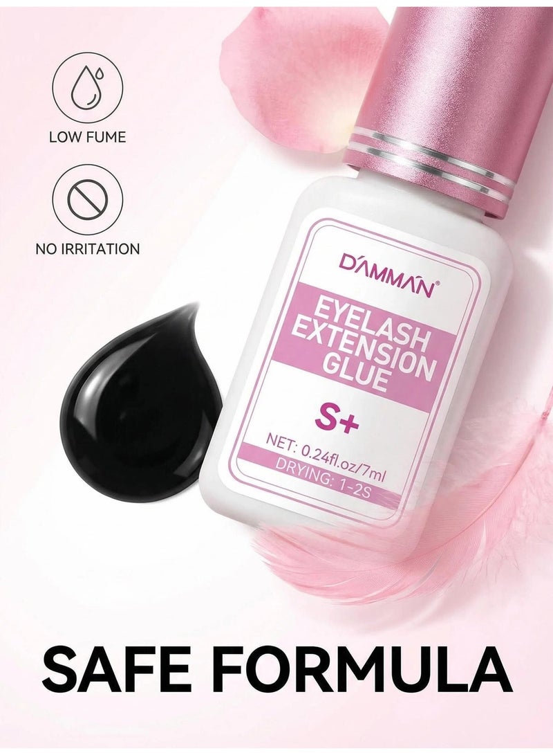 D'AMMA'N DAMMAN Eyelash Extension Glue 0.5 Sec Fast Drying Black Lash Adhesive Long Lasting 6-8 Weeks Professional Eyelash Glue - Image 4