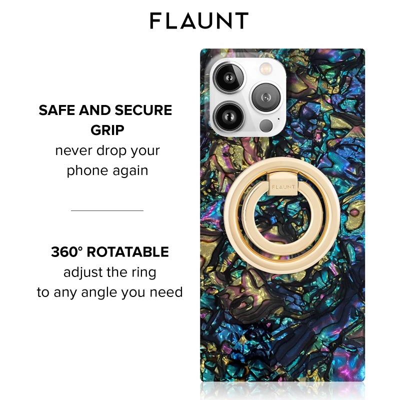 Flaunt MagSafe Phone Ring Holder & Stand - Removable MagSafe Phone Holder for Hand - Durable & Lightweight - Stylish Magnetic Grip Ring for iPhone 17 Pro Max/16 Pro Max/15/14/13/Pixel 10 (Gold) - Image 2