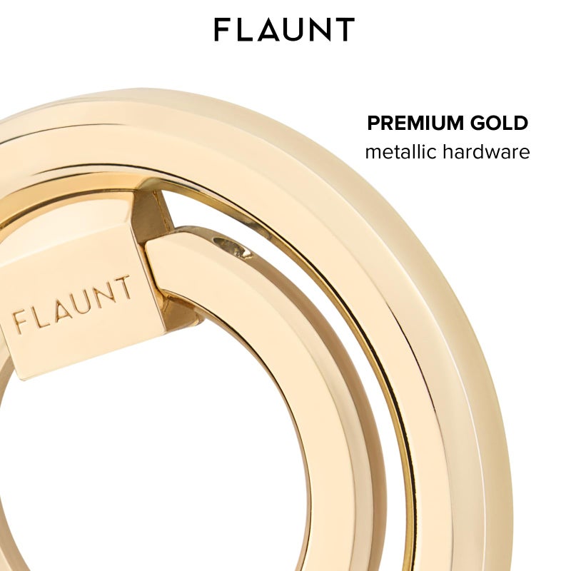 Flaunt MagSafe Phone Ring Holder & Stand - Removable MagSafe Phone Holder for Hand - Durable & Lightweight - Stylish Magnetic Grip Ring for iPhone 17 Pro Max/16 Pro Max/15/14/13/Pixel 10 (Gold) - Image 4