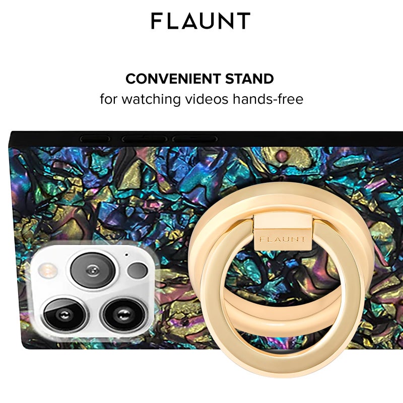 Flaunt MagSafe Phone Ring Holder & Stand - Removable MagSafe Phone Holder for Hand - Durable & Lightweight - Stylish Magnetic Grip Ring for iPhone 17 Pro Max/16 Pro Max/15/14/13/Pixel 10 (Gold) - Image 1